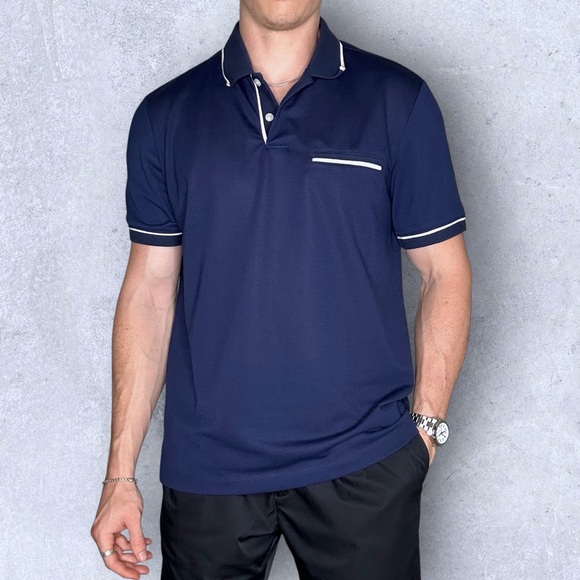 UNTUCKit Navy Polo Shirt - Picture 2 of 6